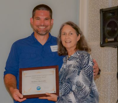 GINTC Nature Service Award recipient, Matthew Abernathy
